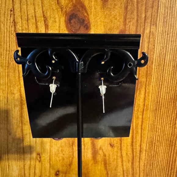 Anna Bella Beaded Dangle Drop Earrings - Picture 3 of 3